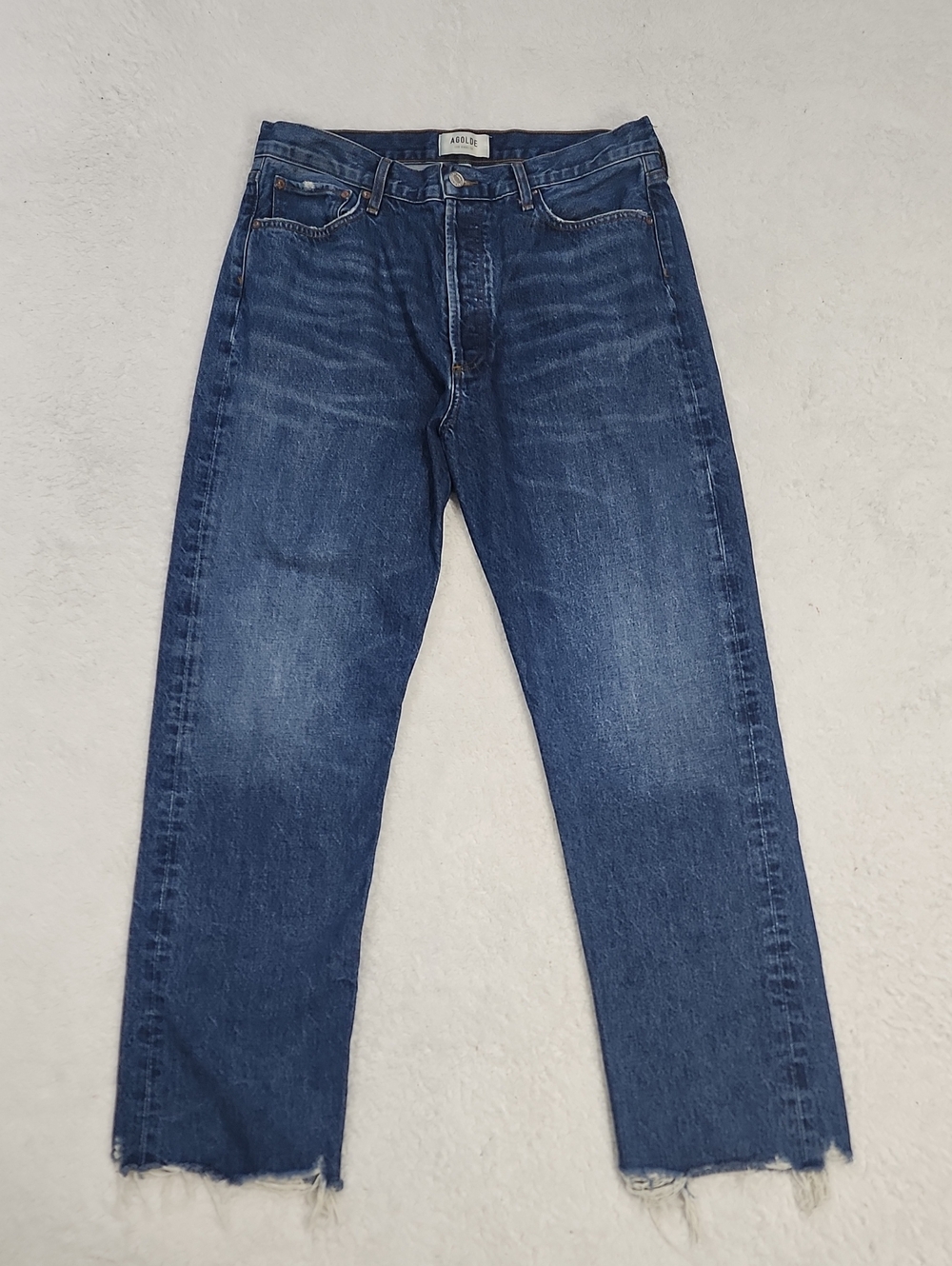 Agolde 90's Pinch Waist Jeans Distressed Hem